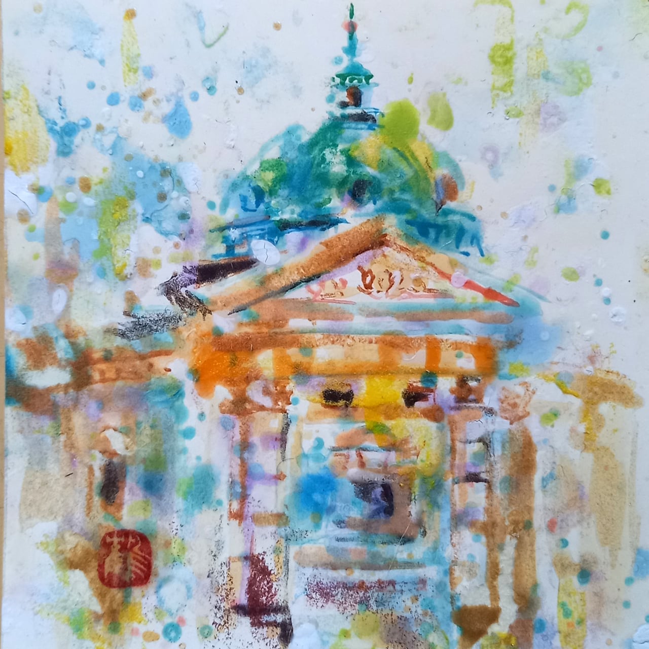 日本画 「椿」 | Kenro Art