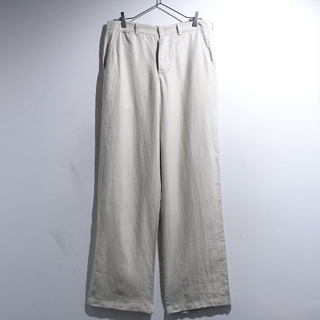 Ivory Wide Straight Linen