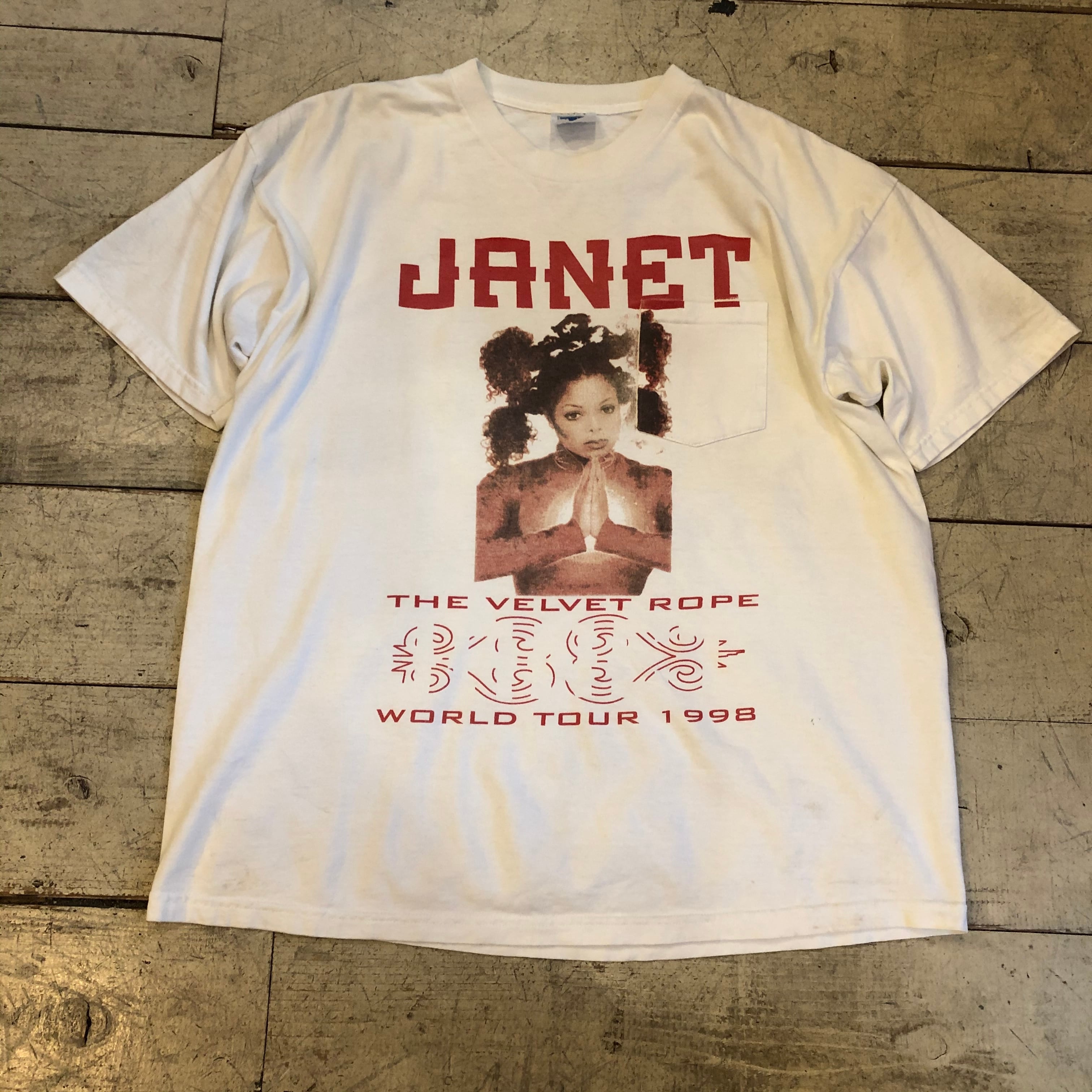 Special!! 1998s JANET JACKSON × USHER WORLD TOUR Pocket T-shirt