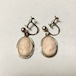 Vintage Dangle Shell Cameo Silver Earrings