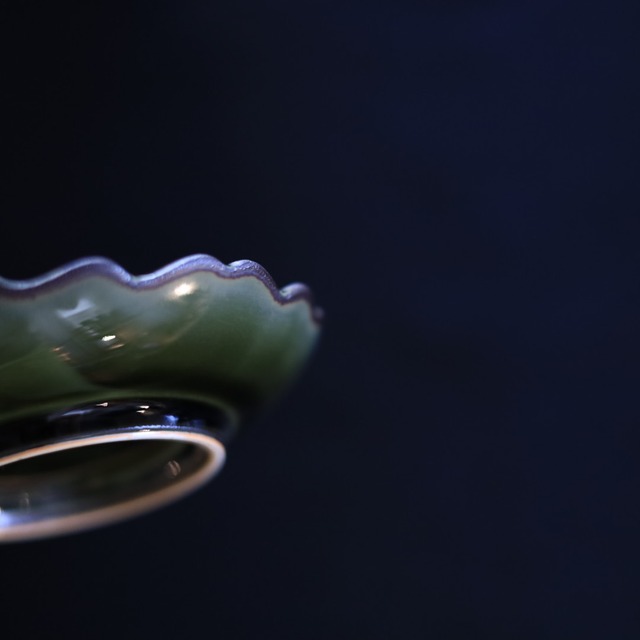 AS　草花輪花小皿