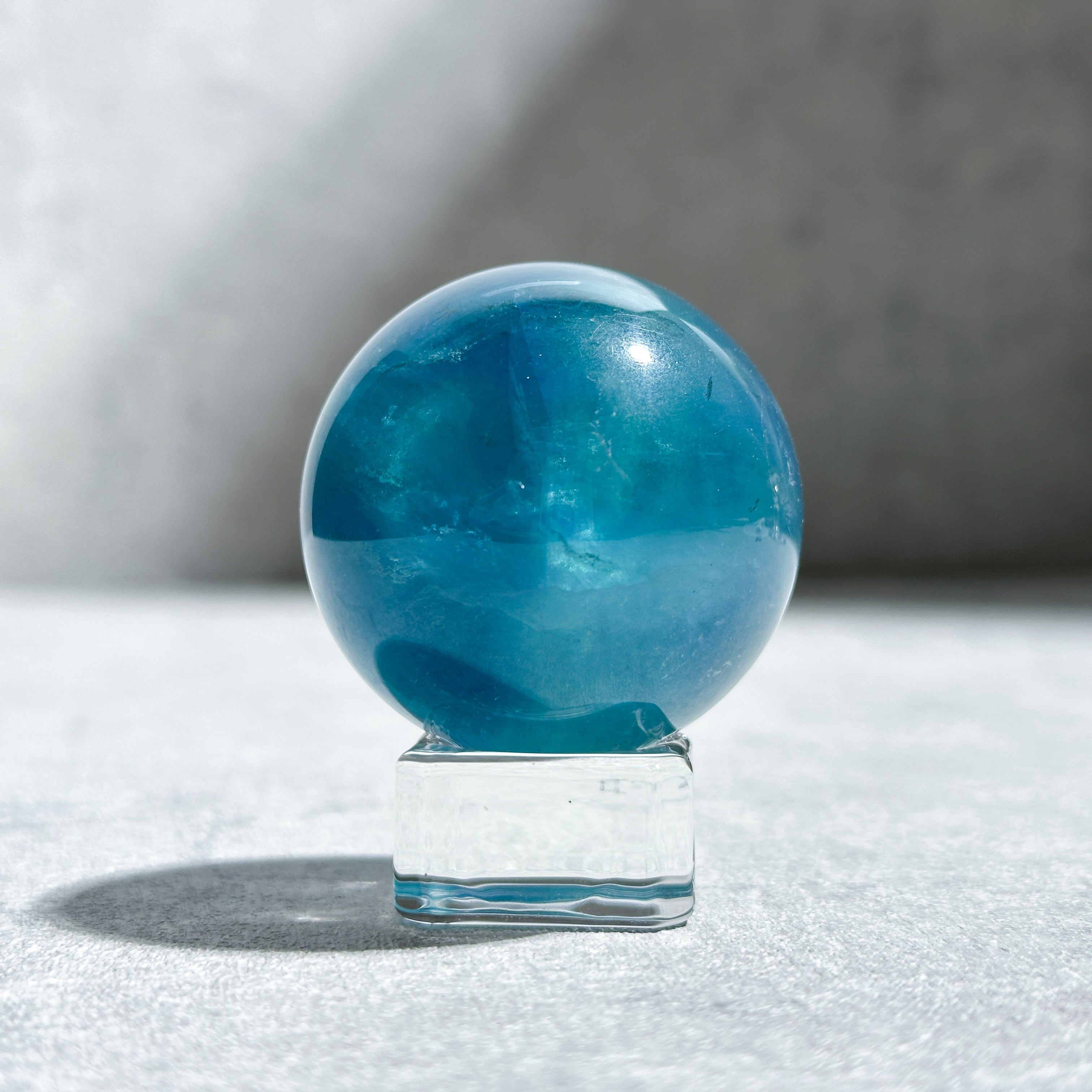 ブルーフローライト スフィア（丸玉）21◇ Blue Fluorite ◇天然石