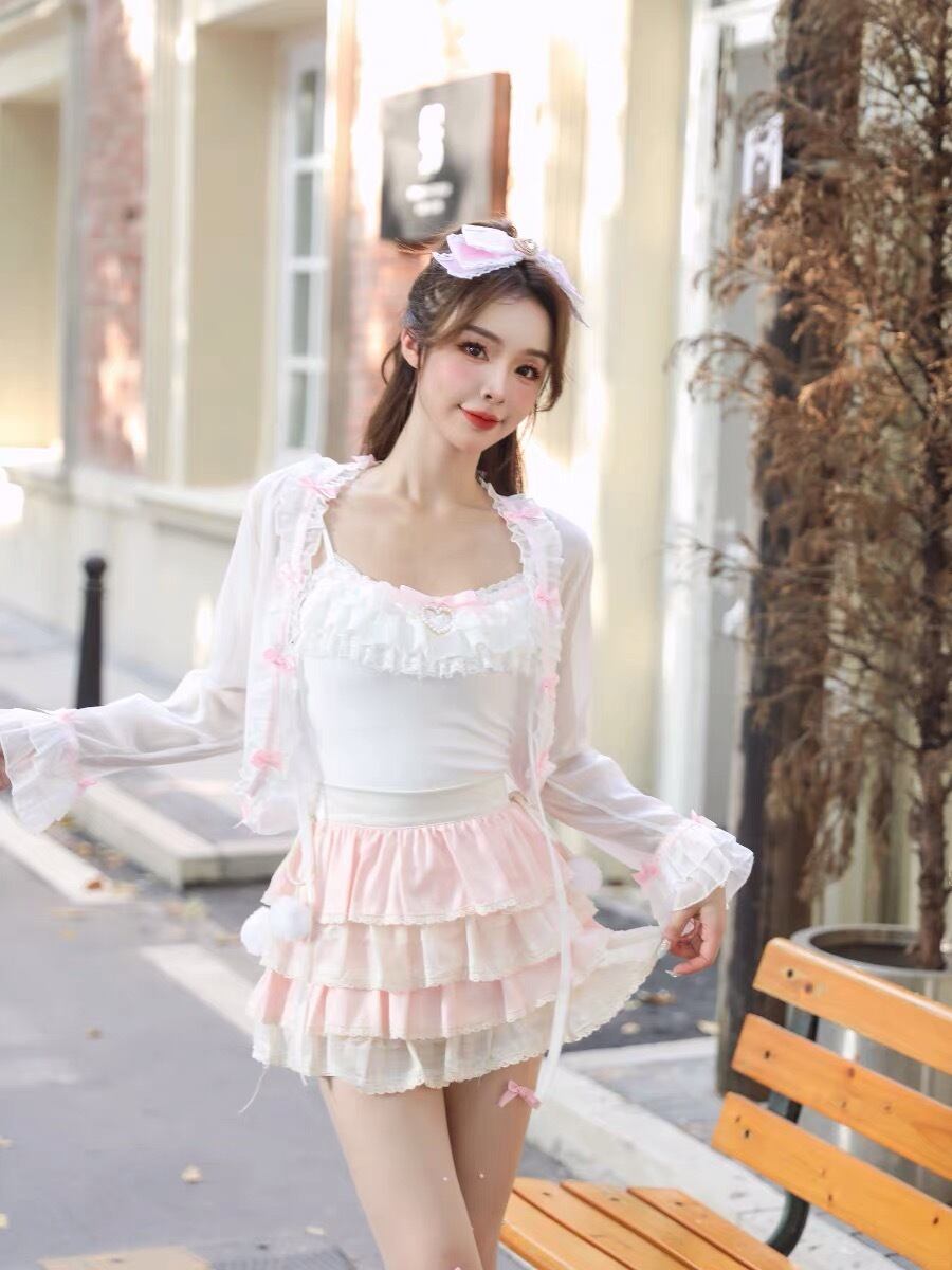 リズリサ系 ピンク×水色 フラワープリント ミニスカート リズリサ系 ピンク×水色 フラワープリント ミニスカート LIZ LISAの