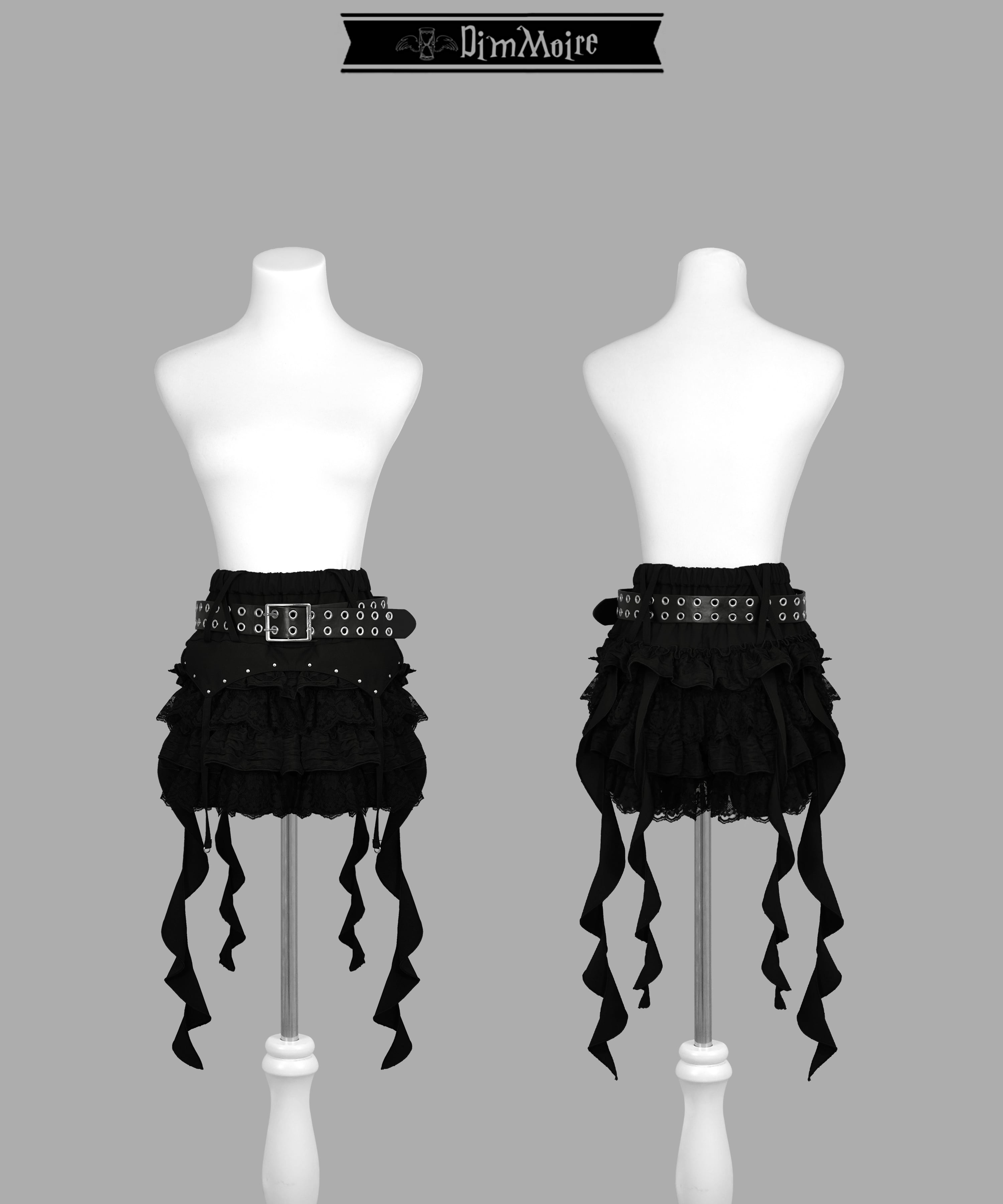 【dimmoire】Devil's wingsショートパンツ Fallen Frillショートパンツ‎【Black】 | DimMoire