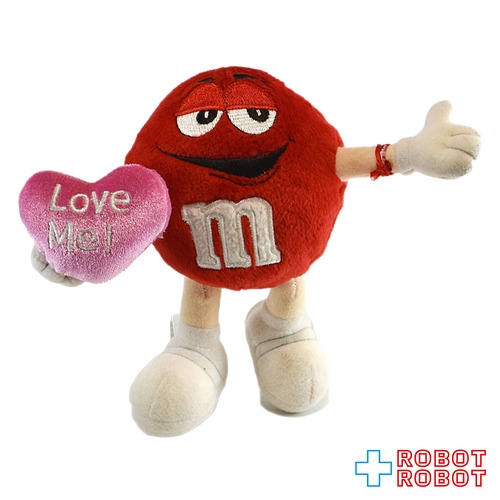 M&M's ぬいぐるみ レッド LOVE ME エムアンドエムズ