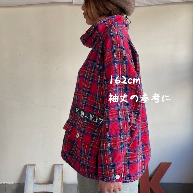 アルピーノスタンドヤッケ Girl's タータンチェック 53JK109 サイズF
