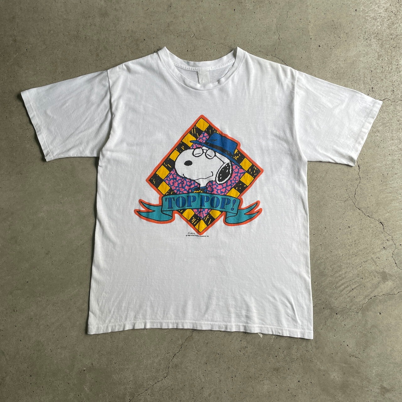 90年代 PEANUTS スヌーピー キャラクタープリントTシャツ メンズL相当 