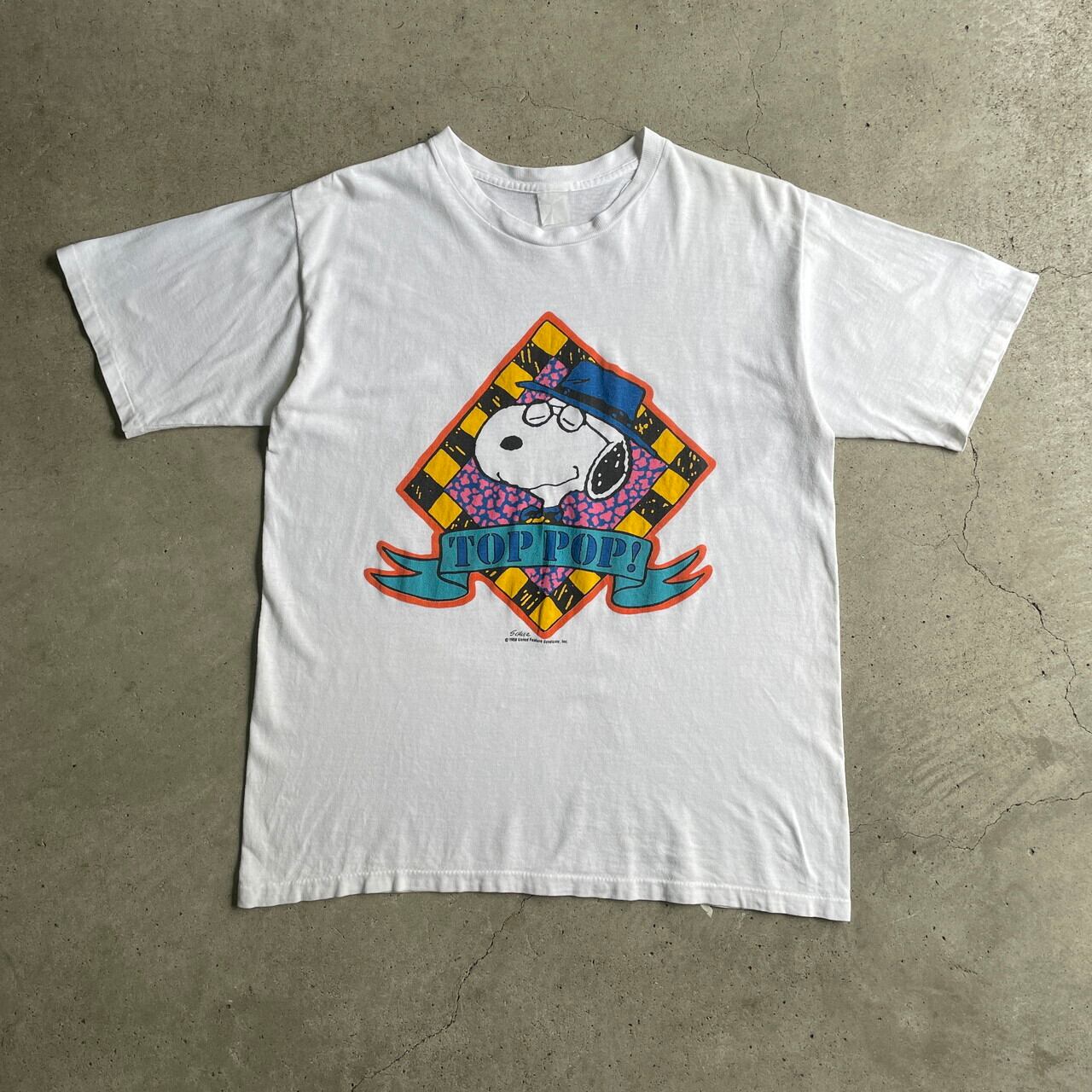 90年代 PEANUTS スヌーピー キャラクタープリントTシャツ メンズL相当 