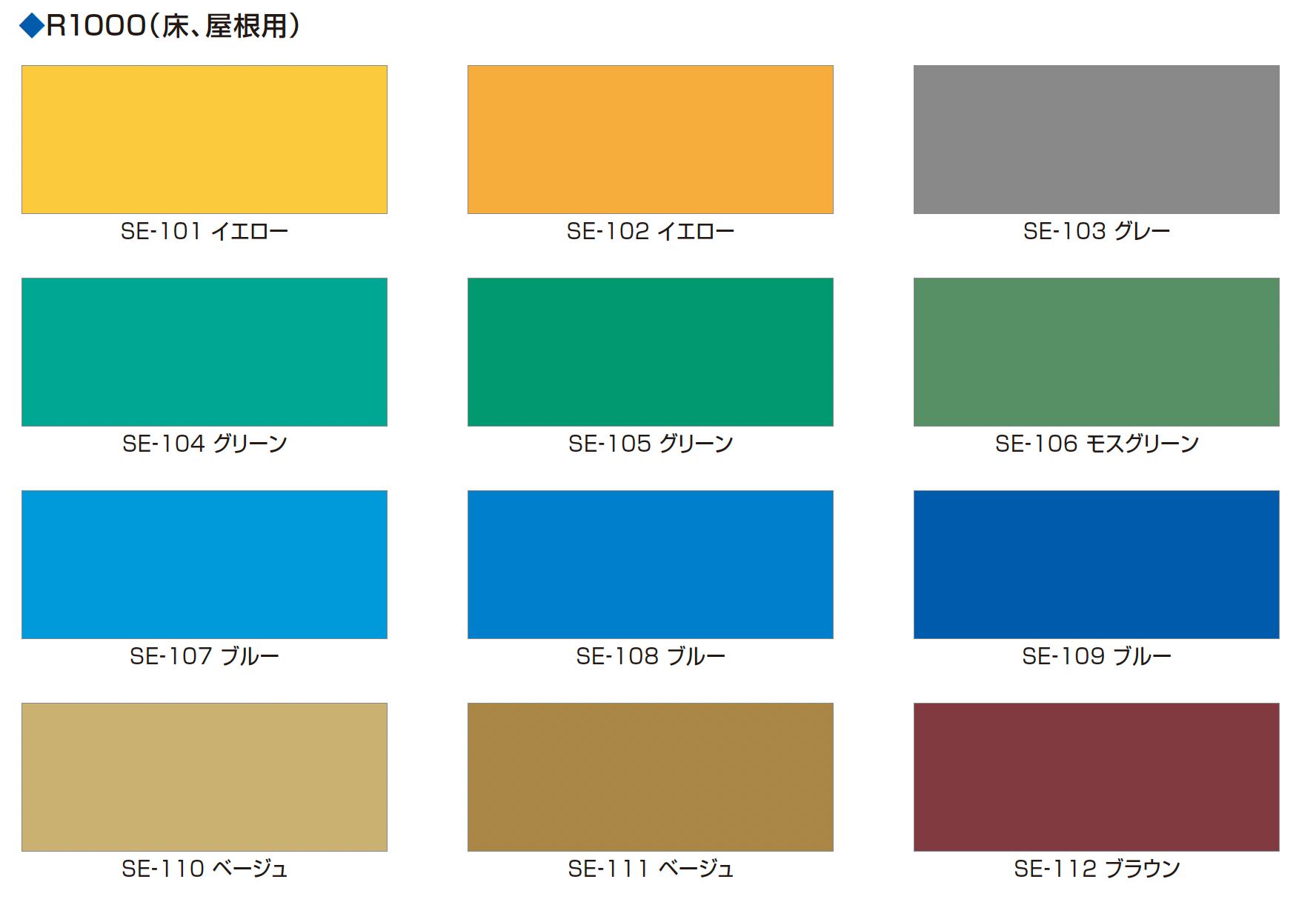 スーパーエコ体感R-1000（床・屋根用） 淡彩色 15k 有限会社アオキ塗料