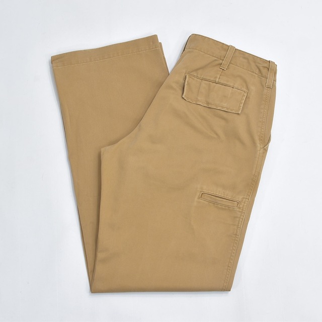 00s GAP ギャップ HIPSTER チノパン ルーズシルエット オールドギャップ OLD GAP プチオールド カジュアルパンツ Y2K キャメルブラウン USED ヴィンテージ ビンテージ 古着 メンズ 31/32