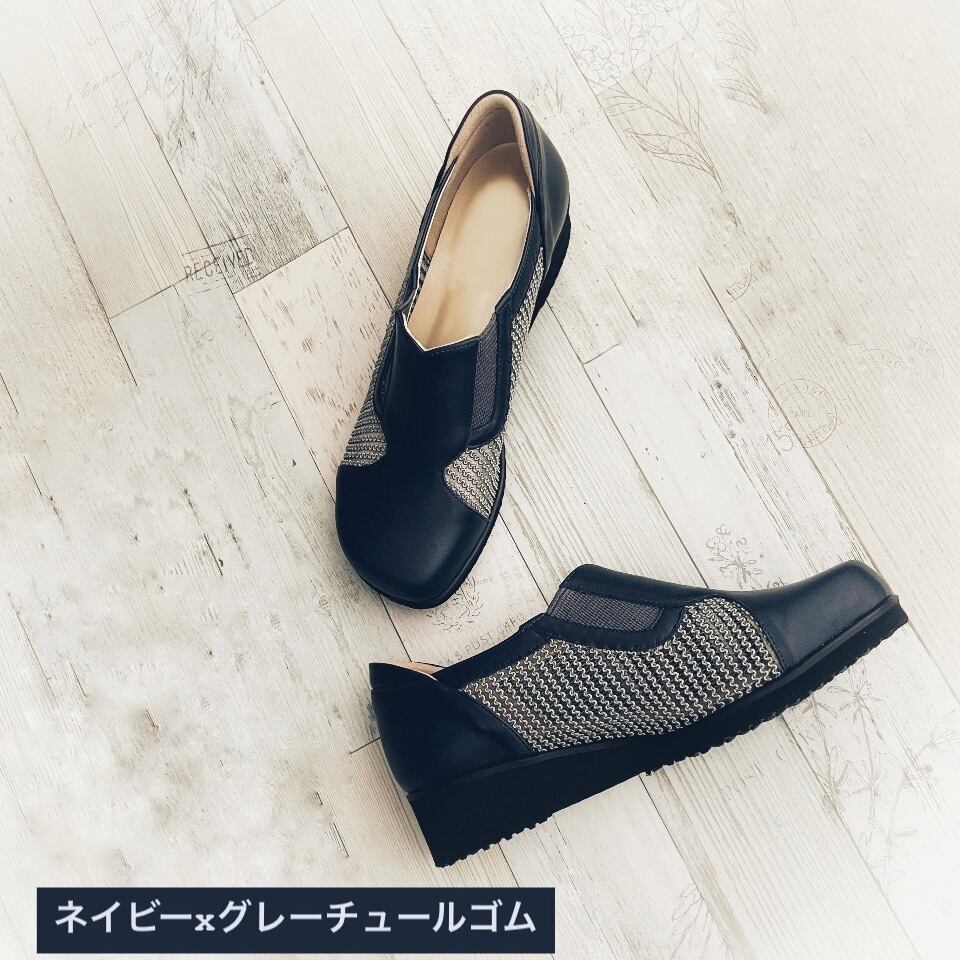 チュールゴムカジュアルシューズ