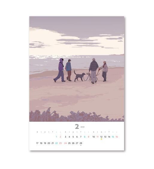 カレン様 追加3》絵津鼓『あつ＆さむカレンダー2025（1・2・3月