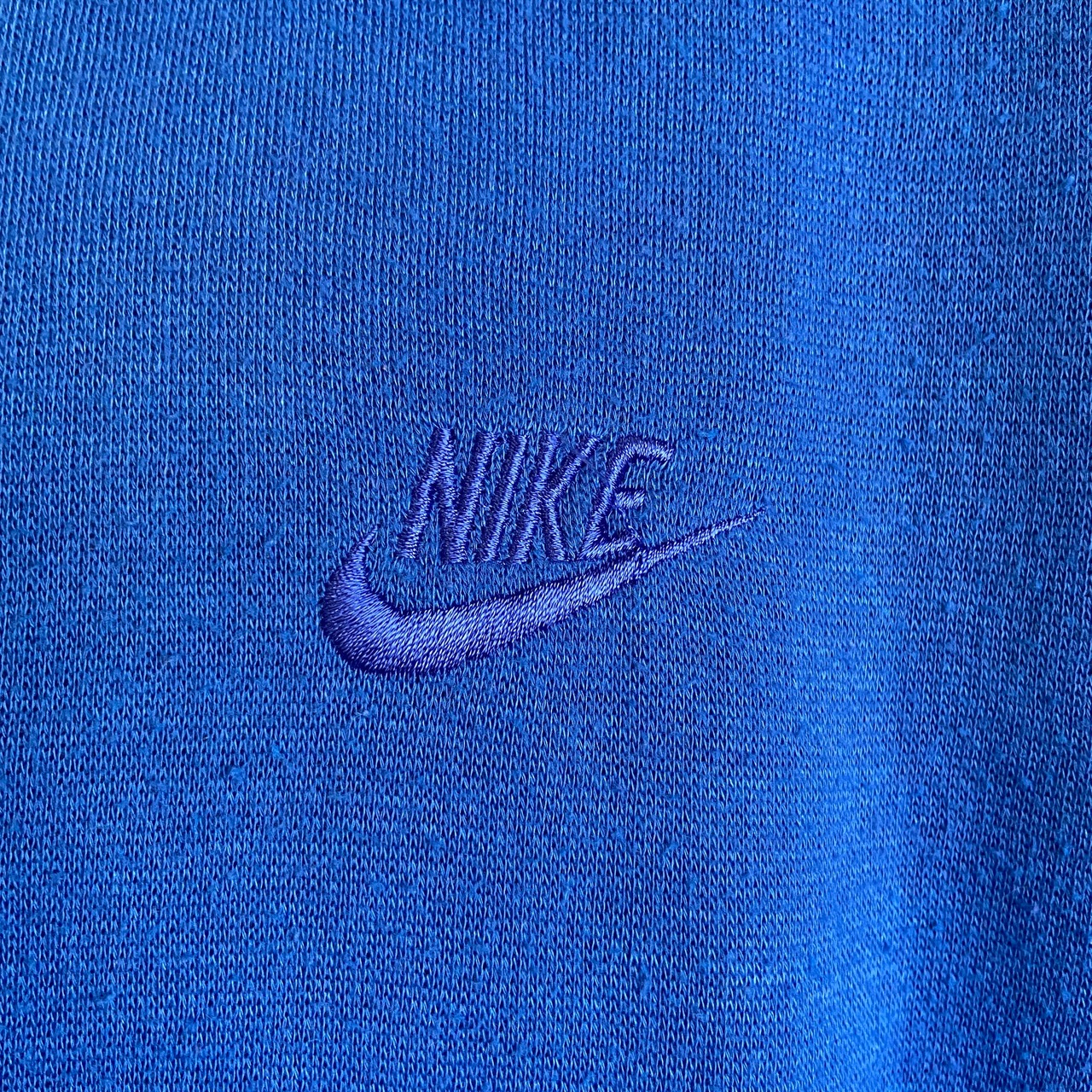 90年代 銀タグ NIKE ナイキ ワンポイントロゴ刺繍 襟付きスウェット 