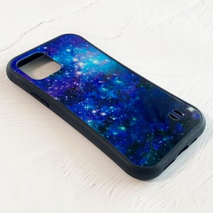 星と銀河の宇宙柄 iPhoneグリップケース