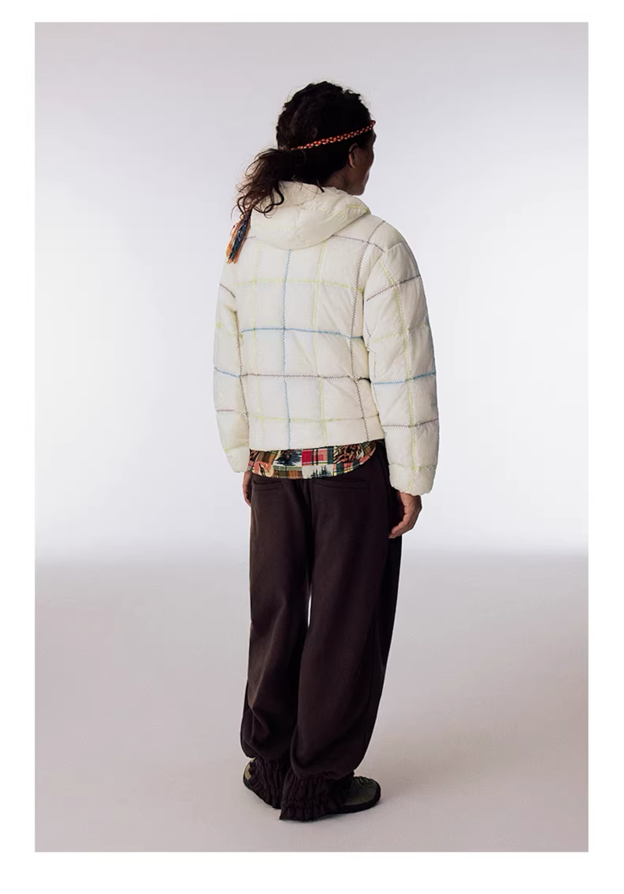 CONP Semi-sheer Chain Down Jacket