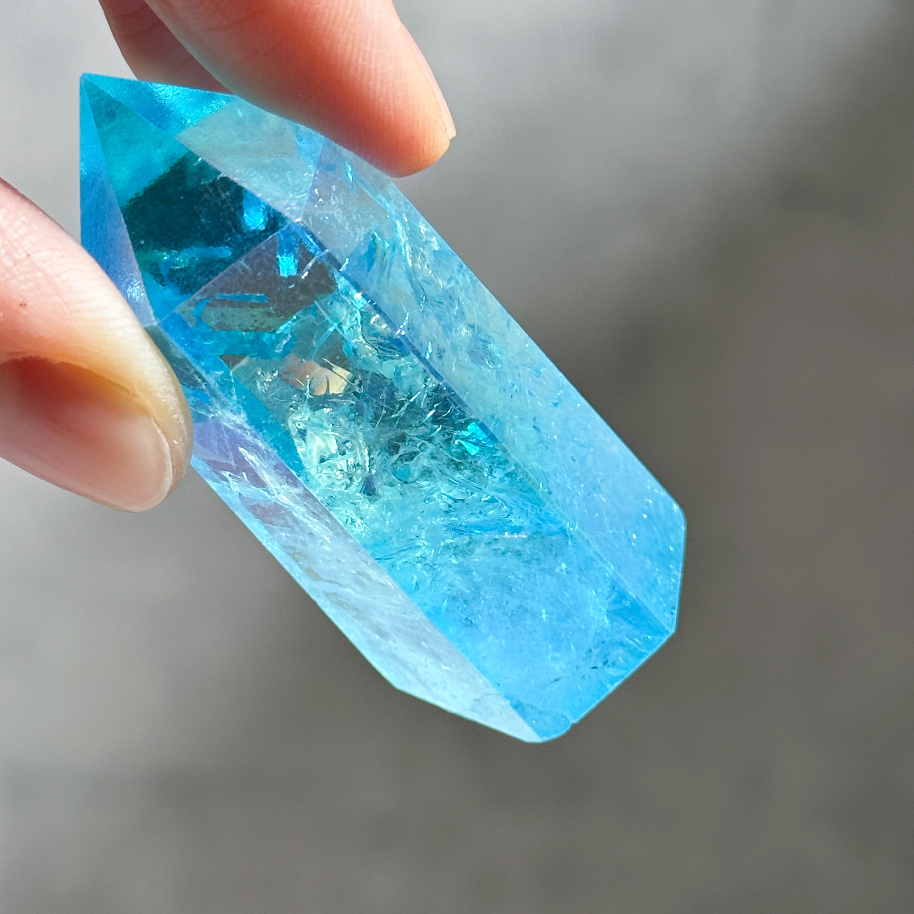 アクアオーラクォーツ タワー 63✧ Aqua Aura Quartz ✧天然石・鉱物