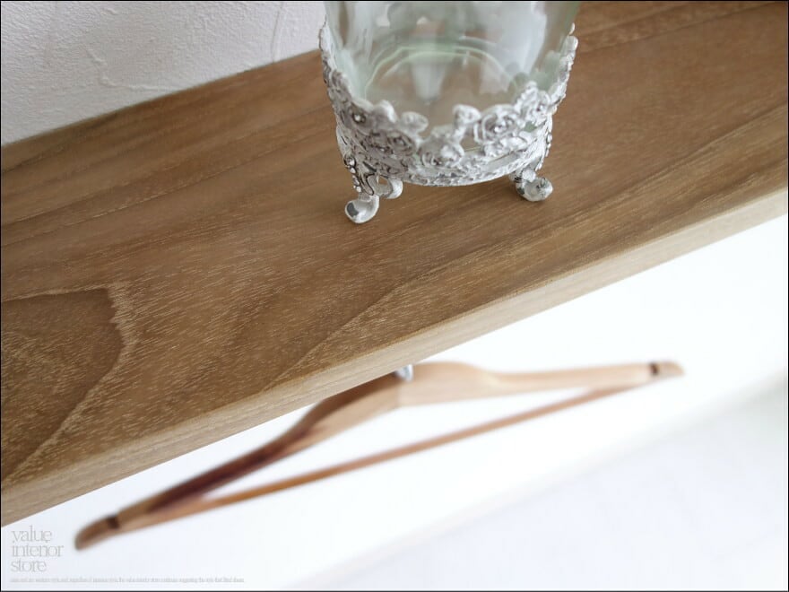 チークマルチハンガー角N 棚付きタオル掛け ウォールコートハンガー