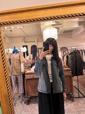 【Remake】Droomtuin バックスカーフ ペイズリーデニムジャケット