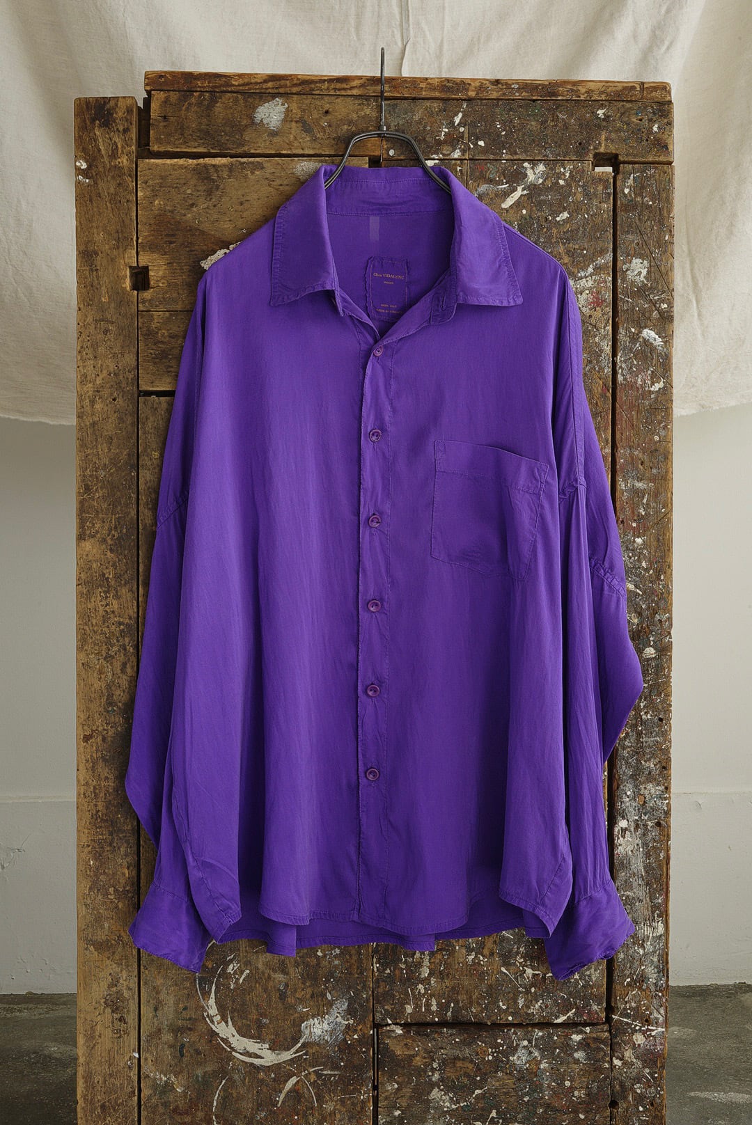 CHEZ VIDALENC - SILK SHIRT AXL / LAVENDER | Brownie