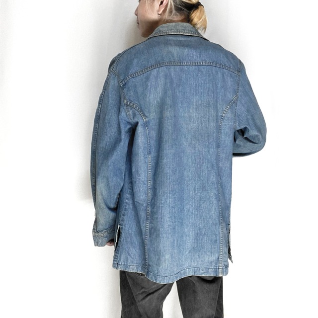 70s 70年代 Usa製 Lee リー デニムシャツジャケット ジージャン メンズl C1323 古着屋icecream 70s 70年代 Usa製 Lee リー デニムシャツジャケット ジージャン メンズl C1323 古着屋icecream