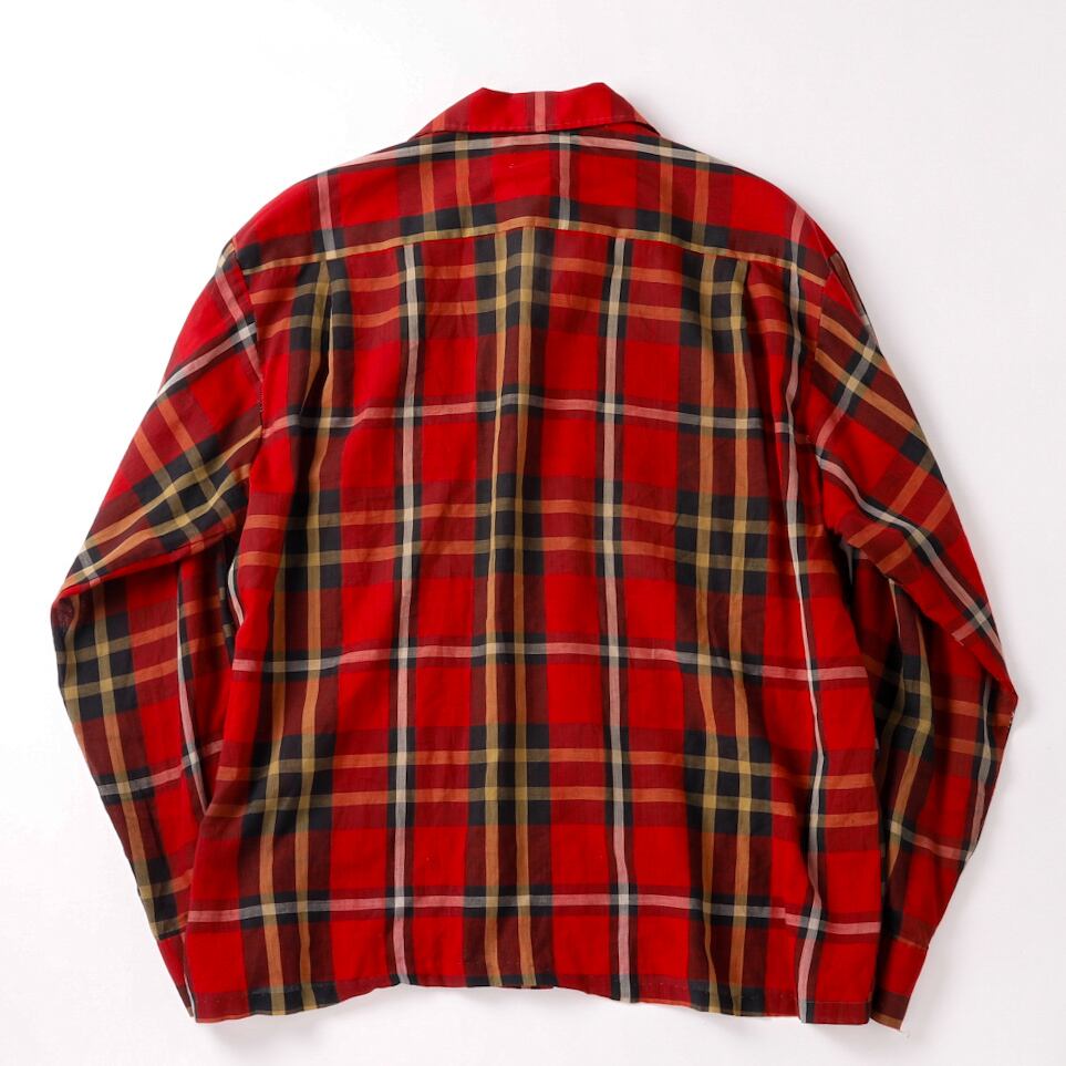 美品】60s special Vintage check shirt red made in USA about 17H