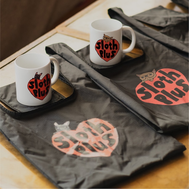 【 sloth+ オリジナルデザイン マグカップとマルシェバッグ セット 】エコバック SDGs オリジナルグッズ