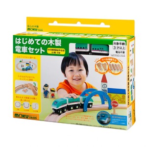 【在庫処分】moku TRAIN はじめての木製電車セット(E5系新幹線はやぶさ3両付き)