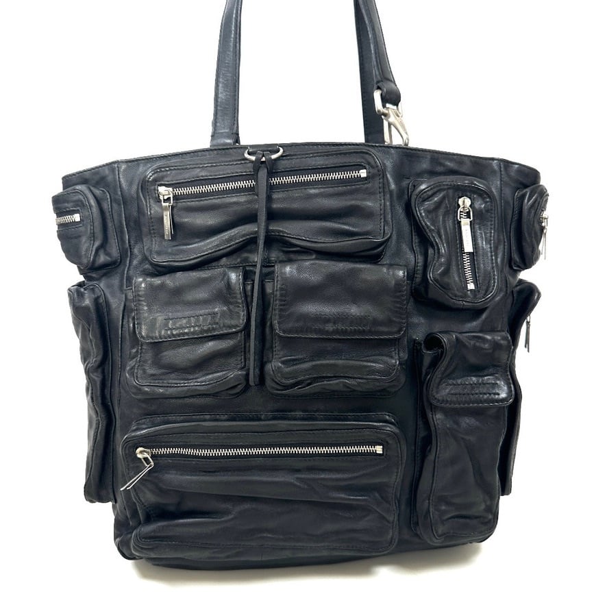 Ultra Rare◇Jil Sander 2003 Editor's Bag Tote Bag One-Shoulder Bag Multi-Pocket Archive Black