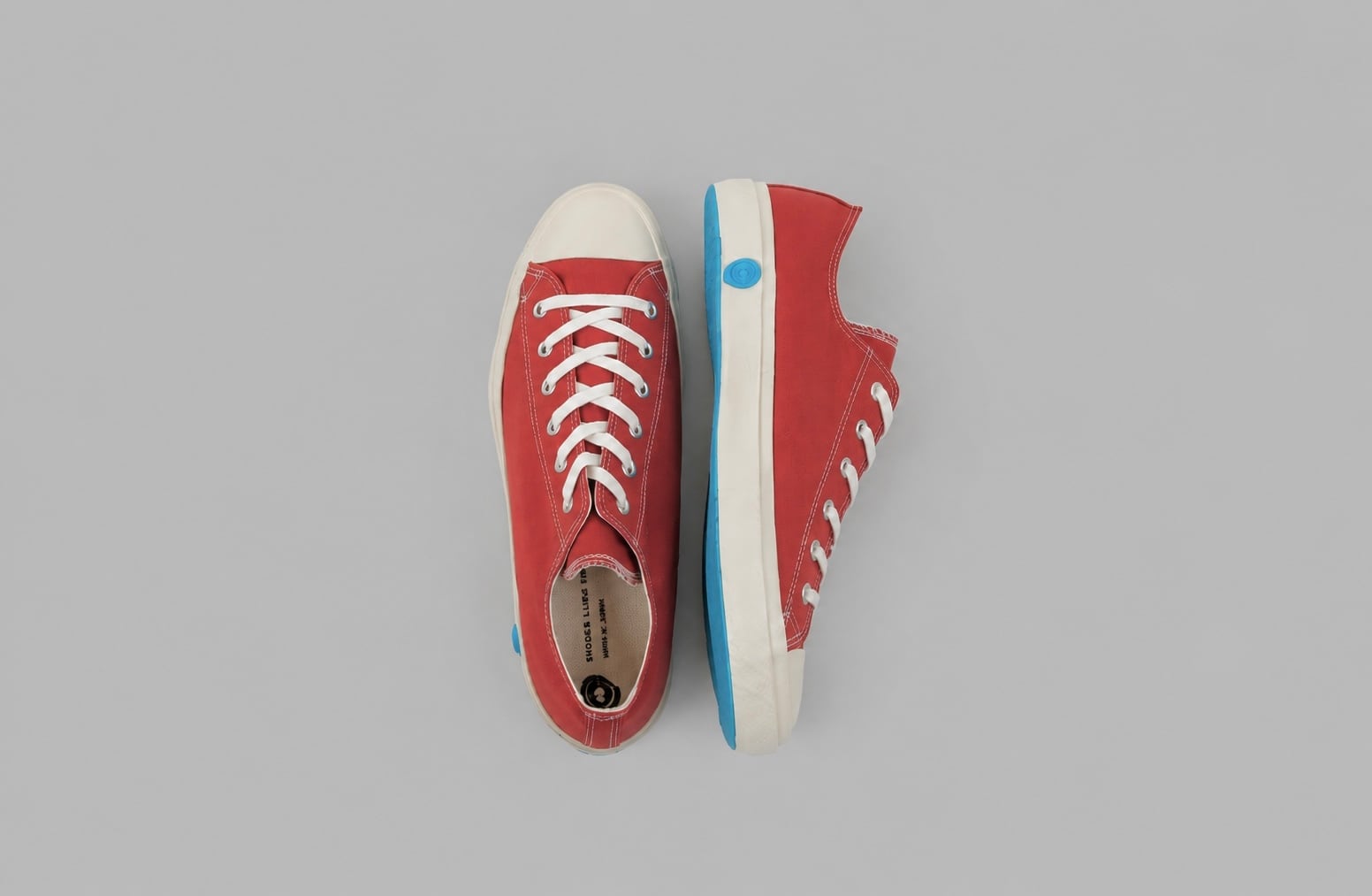 福岡久留米 SHOES LIKE POTTERY（シューズライクポタリー）ローカット / MOONSTAR  (ムーンスター ) レッド  22,23,24,25,26,27,28,29cm スニーカー  ヴァルカナイズド製法 / 大阪 OSAKA