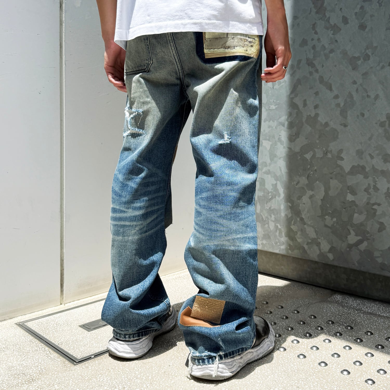Birth Of Royal Child / Patchwork Fede Denim pants | HOLICK