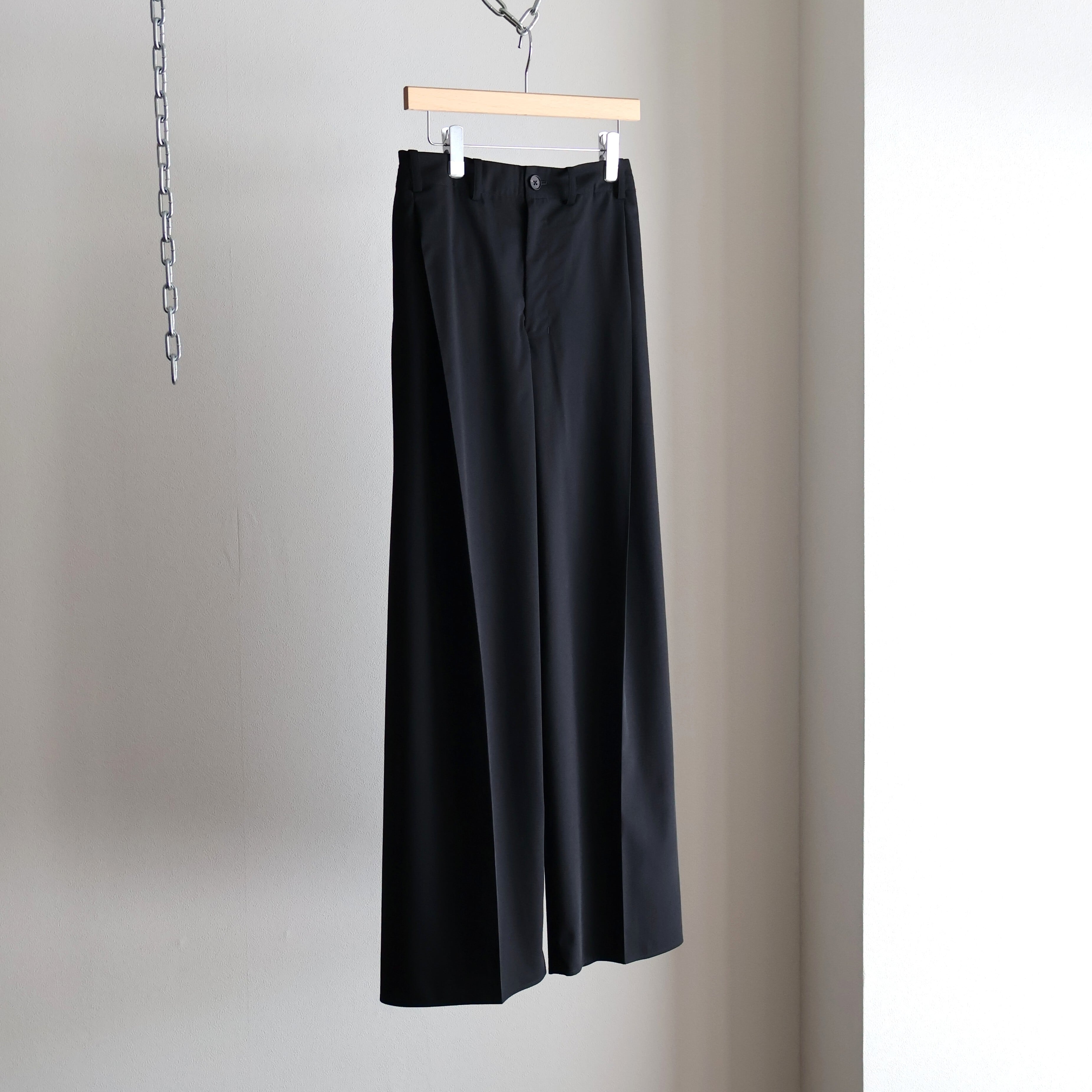 nonnotte / Pleats No Tuck Trousers パンツ ノノット NONNOTTE リネン レーヨン ダイイング スピーク ドレーピング