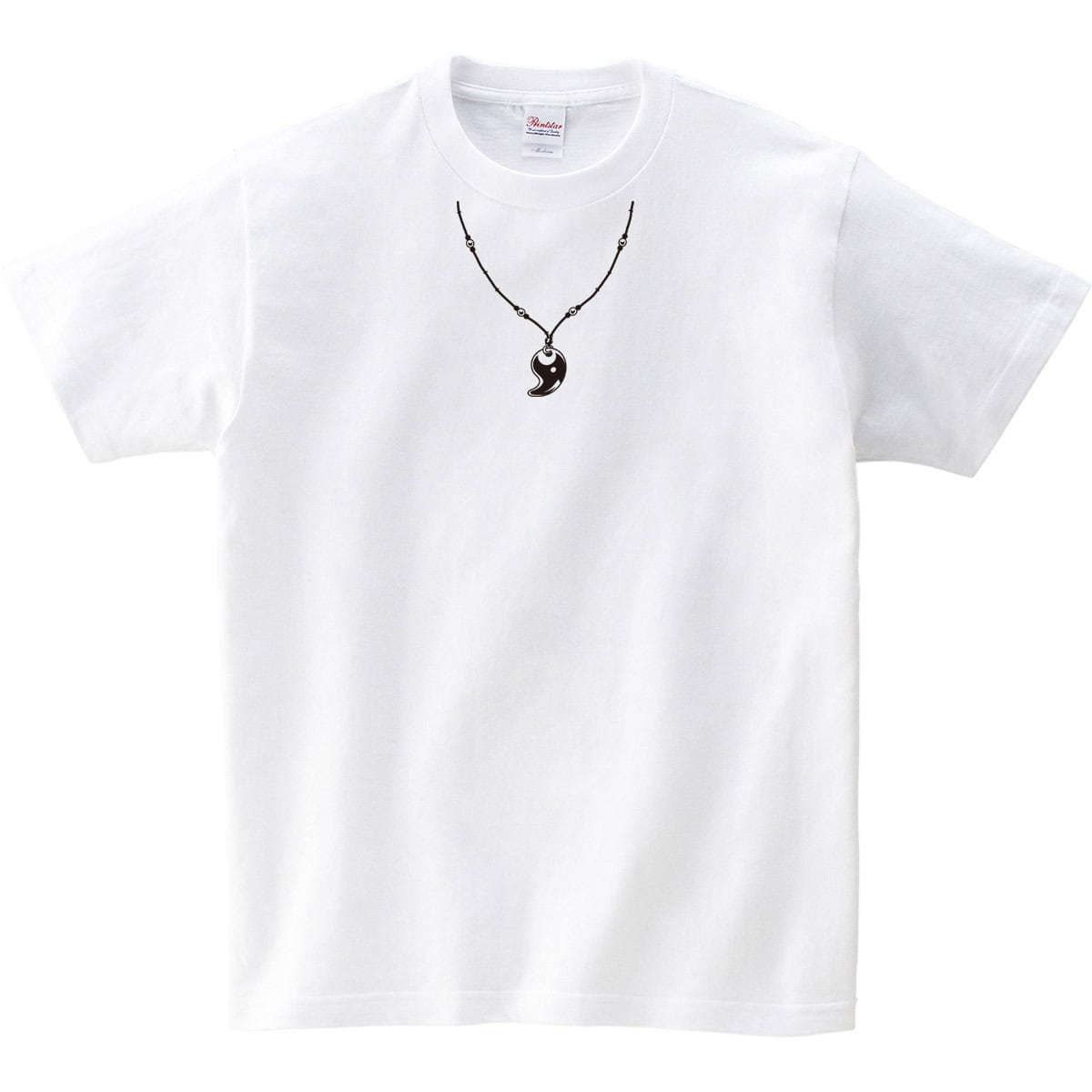 勾玉 まがたま おもしろ Tシャツ os52 だまし絵 ペンダント風 アジアン