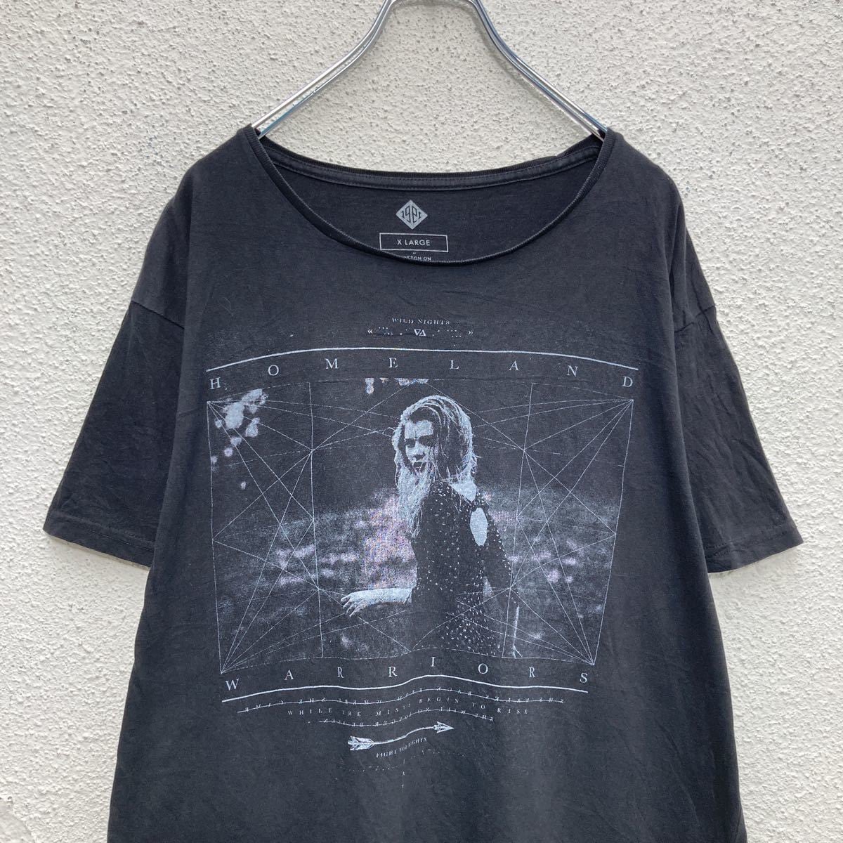 1991 半袖 プリント Tシャツ XL ブラック HOMELAND WARRIORS ビッグ