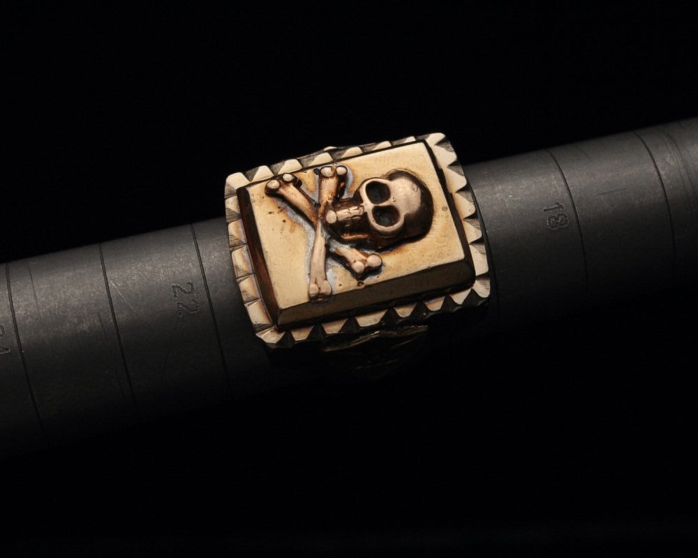 Vintage Mexican Ring Skull [Made in MEXICO - US ARMY] [1950s