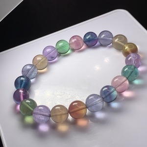 A23.限定品✩レアカラー♪マルチカラーフローライトブレスレット