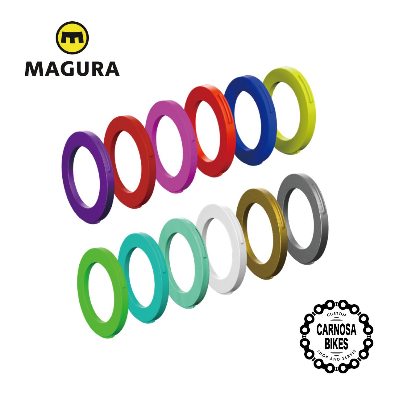 【MAGURA】キャリパーカバーキット(MT NEXT 2ピストンキャリパー用 / バラ売り)