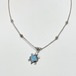 Vintage Southwestern Style Sterling Liquid Silver Beads Necklace With Sea Turtle Top
