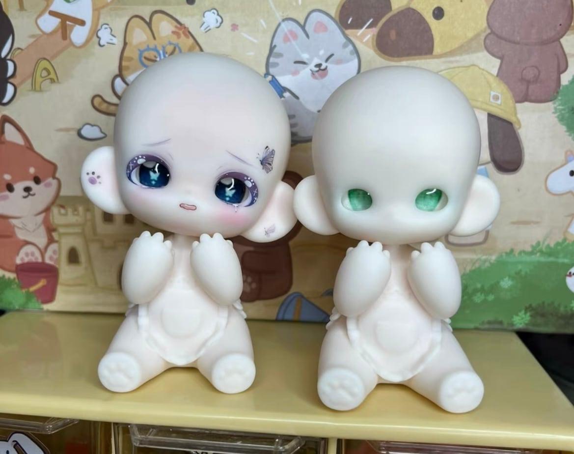ヘッドあり!ノーメイク! BJD 1/8 1/12 3D 球体関節人形 本体 DOLL