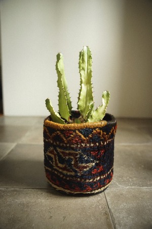 709 -Semi Antique Qashqai Plant pot cover