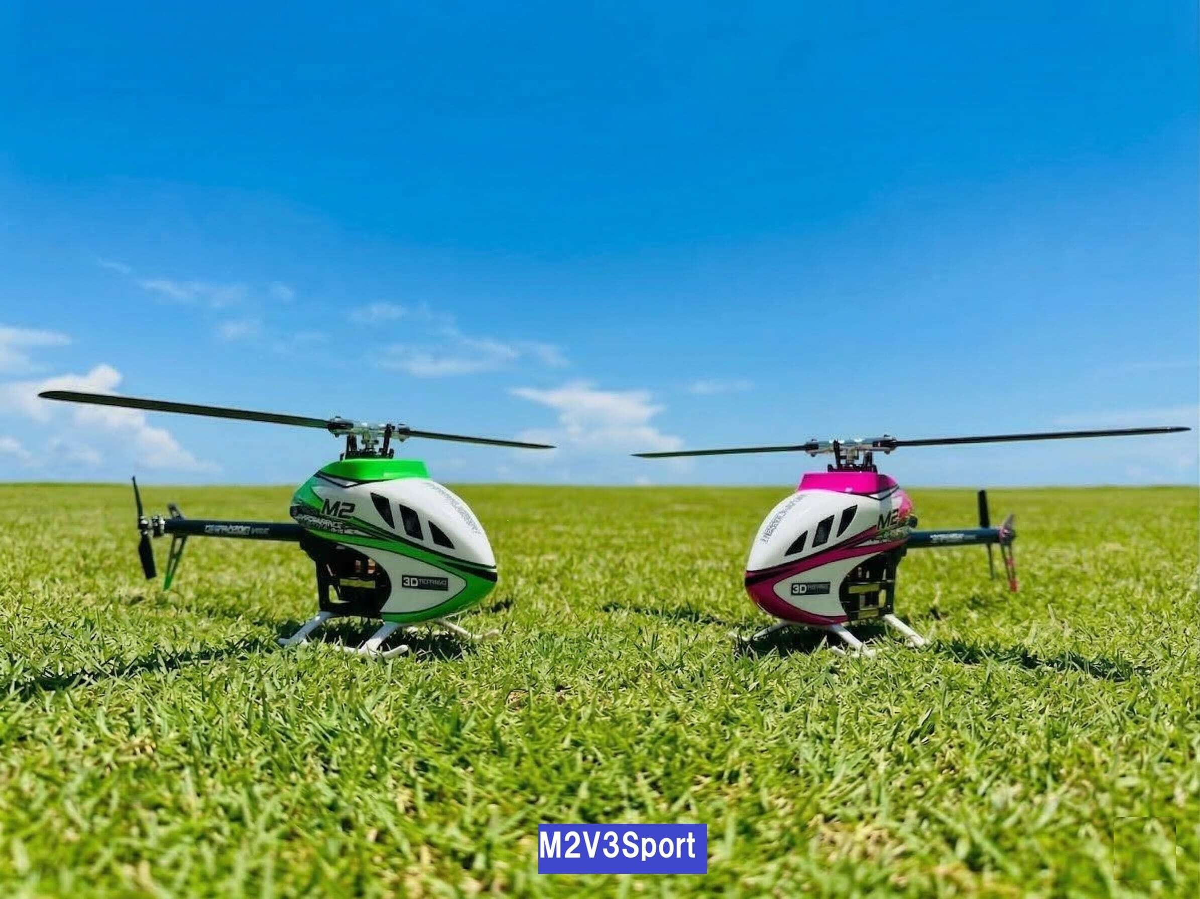 ◆OMPHOBBY M2V3Sport【ELRS受信機内蔵】◆ELRS受信機使用者にはバッテリー3個付又はFutabaプロポ使用者には、バッテリ2個+ SFHSS受信機サービス