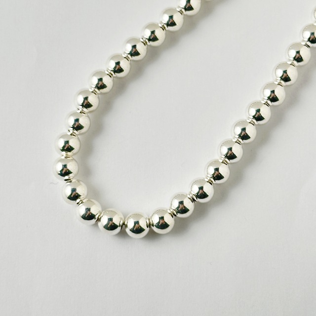 【ラスト3！】ナバホパール ネックレス 丸玉 8mm 45cm シャイニー《Indian Jewelry》☆