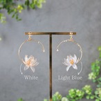 初夏を彩る睡蓮 | Lilly earrings