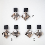Matte : Black & Beige square