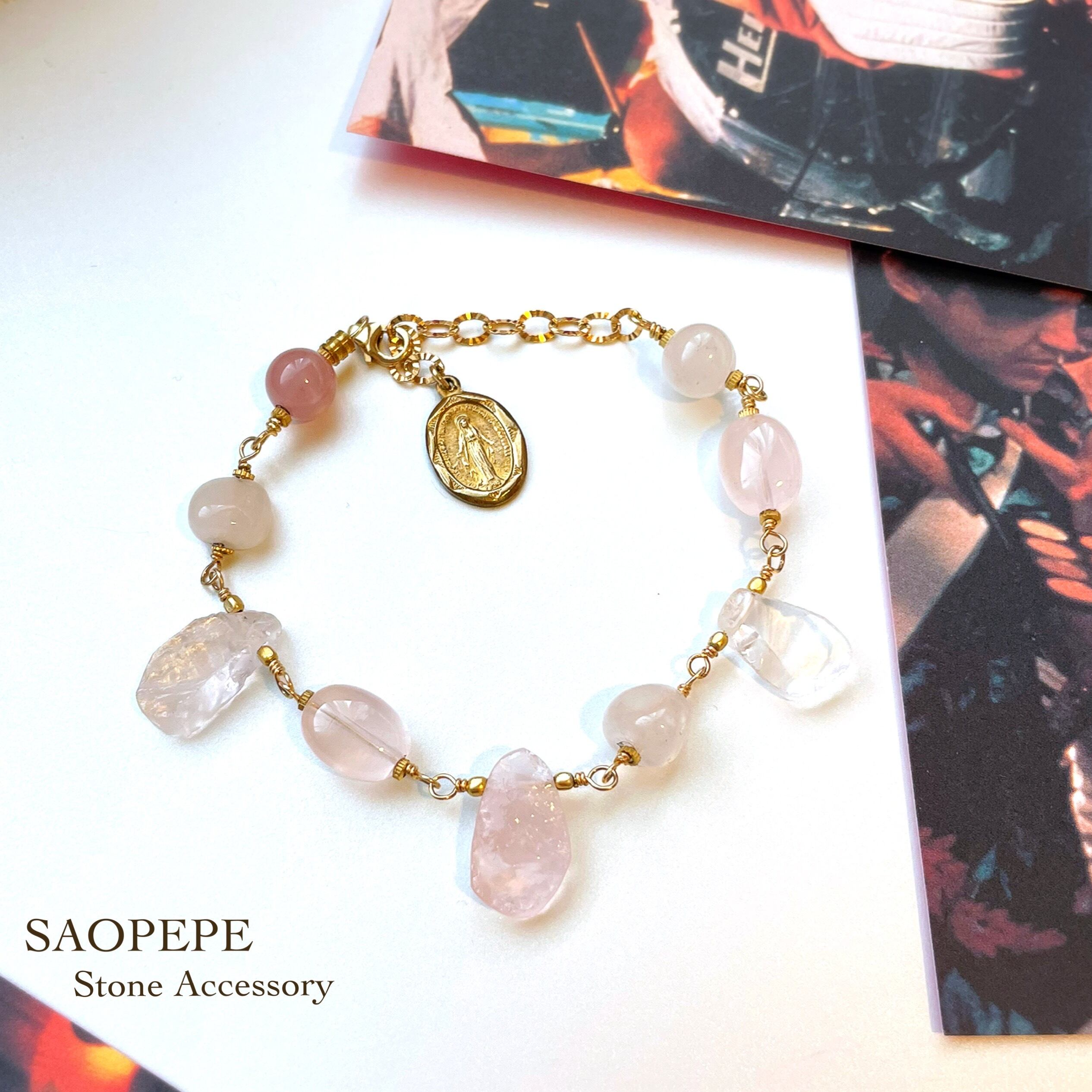 ROSE QUARTSの14KGFブレスレット【Medaille】 | SAOPEPE Online Shop