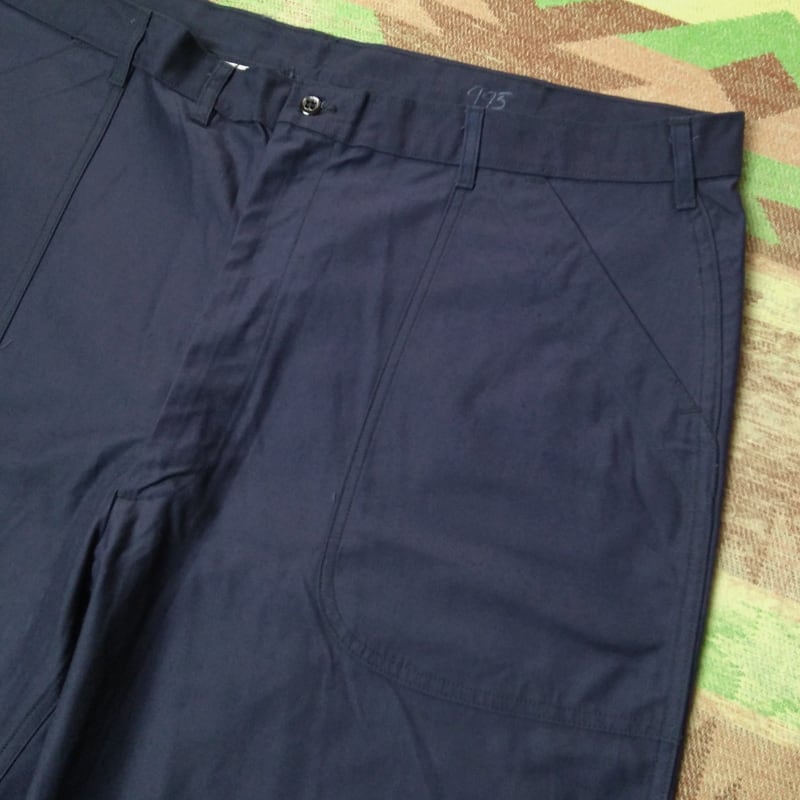 70s U.S.NAVY Dark Blue Utility Trousers （実寸W44） DEAD-STOCK