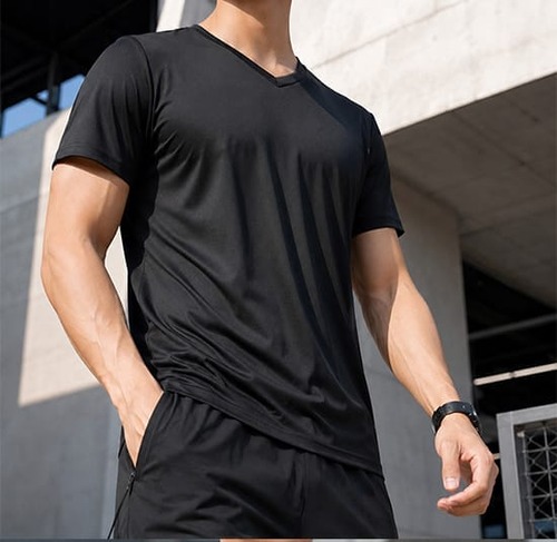 予約 メンズ Ｖネック Ｔシャツ 半袖 無地 薄手 ストレッチ インナー トップス カットソー 夏 大きいサイズ Ｍから5XL スポーツ 部屋着 ビジネス カジュアル cw-a-6736