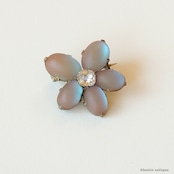 アンティークジュエリー サフィレット すみれ ブローチ【クリア】