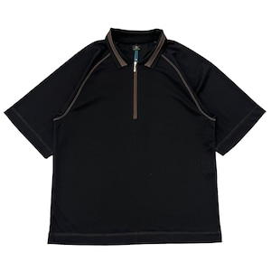 rajarooke / SPORTY POLO SHIRT BLACK