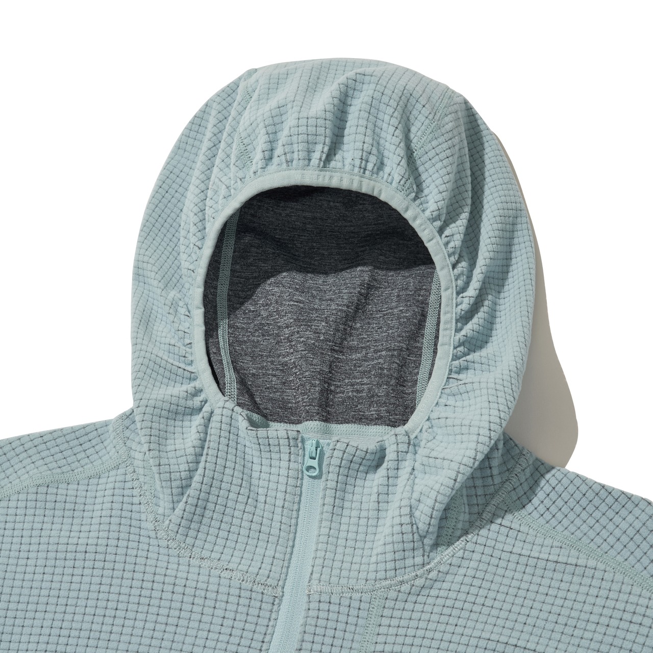 SQUARE FLEECE HOOD PULLOVER_SKY BLUE_WLT034