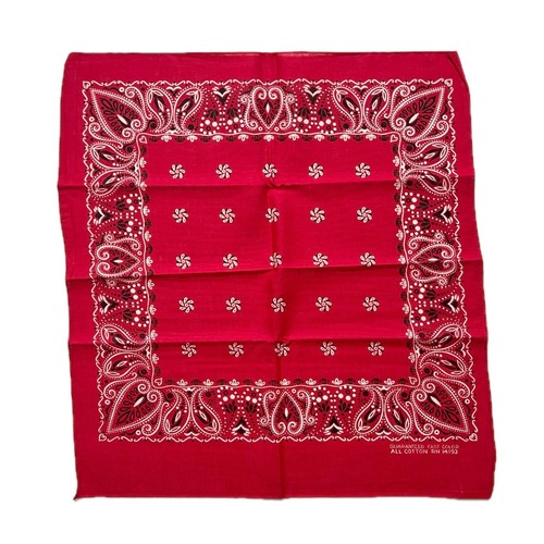 【Deadstock】60s RN14193 ヴィンテージバンダナ USA